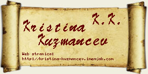 Kristina Kuzmančev vizit kartica
